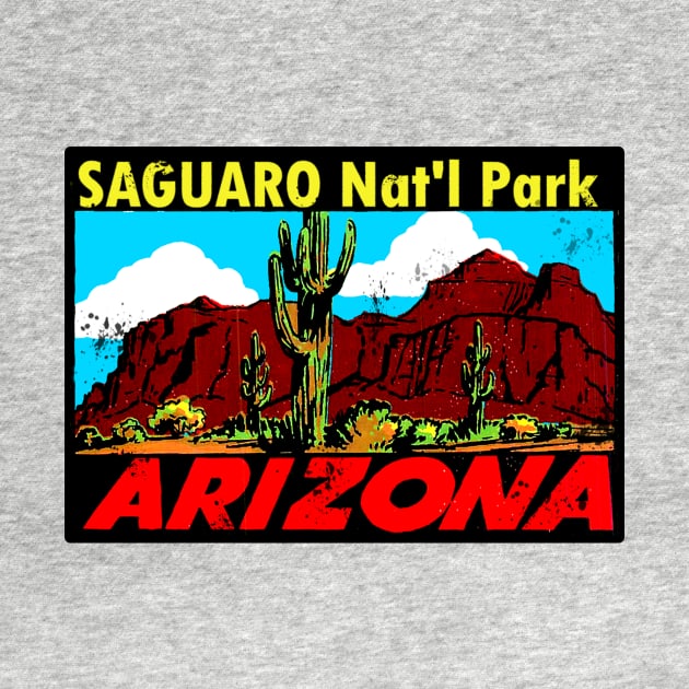 Saguaro National Park Arizona Vintage by Hilda74